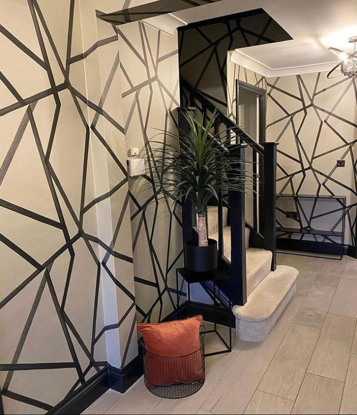 110886 Sumi Linen and Onyx Momentum 3 Wallpaper by Harlequin