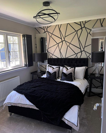 110886 Sumi Linen and Onyx Momentum 3 Wallpaper by Harlequin