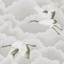 111230 Cranes in Flight Colour Wallpaper by Harlequin