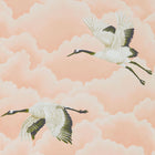 111232 Cranes in Flight Palmetto Wallpaper by Harlequin