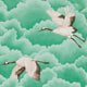 Cranes in Flight Palmetto Wallpaper by Harlequin