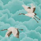 111234 Cranes in Flight Palmetto Wallpaper by Harlequin