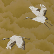111235 Cranes in Flight Palmetto Wallpaper by Harlequin