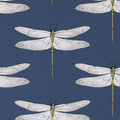 Demoiselle Ink and Chartreuse Wallpaper by Harlequin