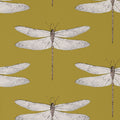Demoiselle Ochre and Grape Wallpaper by Harlequin