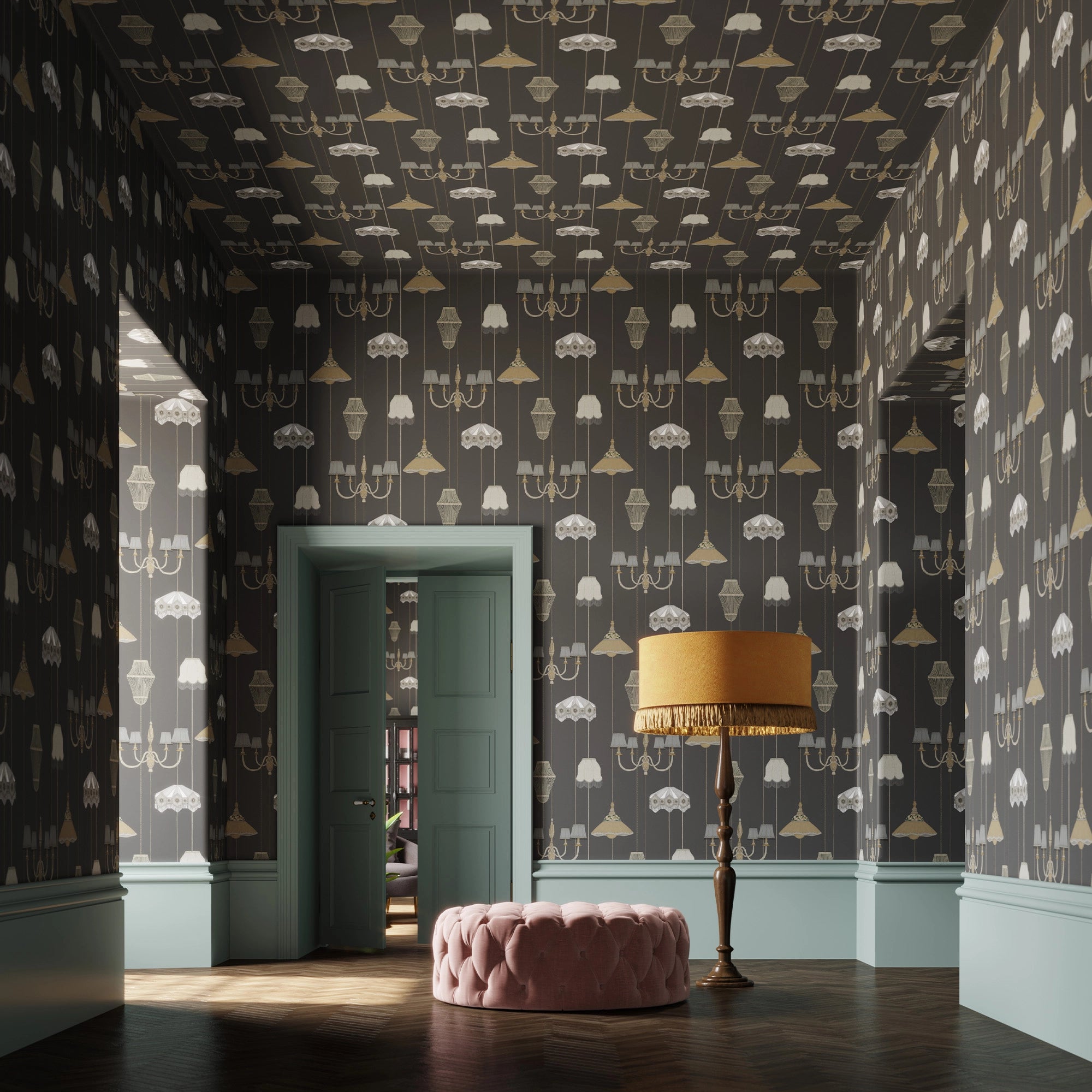 111716 Drawing Room Curiosity Wallpaper by Graham and Brown
