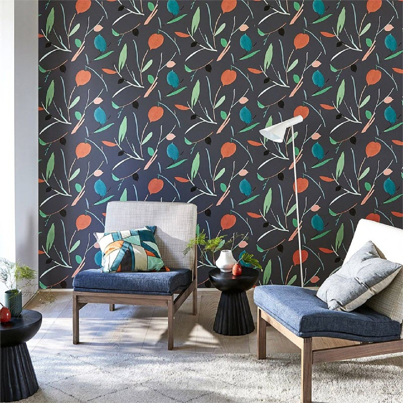 111995 Oxalis Zanzibar Wallpaper By Scion