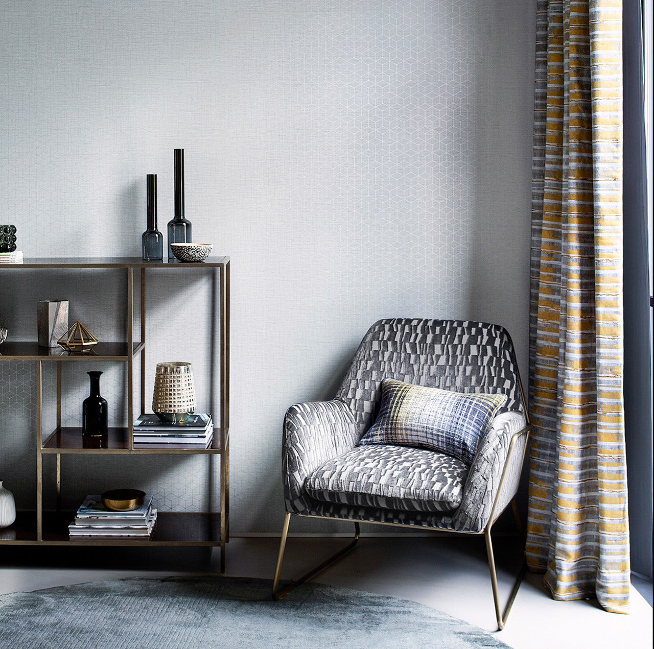 112088 Vault Textured Walls Wallpaper By Harlequin