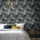 112277 Timepiece Midnight Curiosity Wallpaper by Graham and Brown