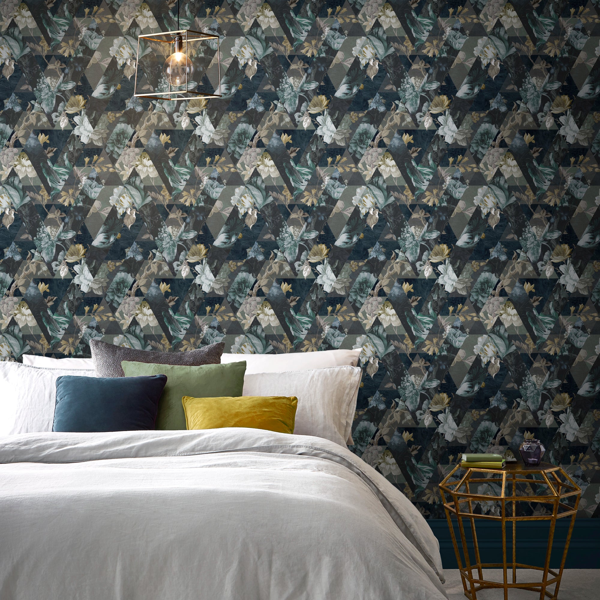 112277 Timepiece Midnight Curiosity Wallpaper by Graham and Brown