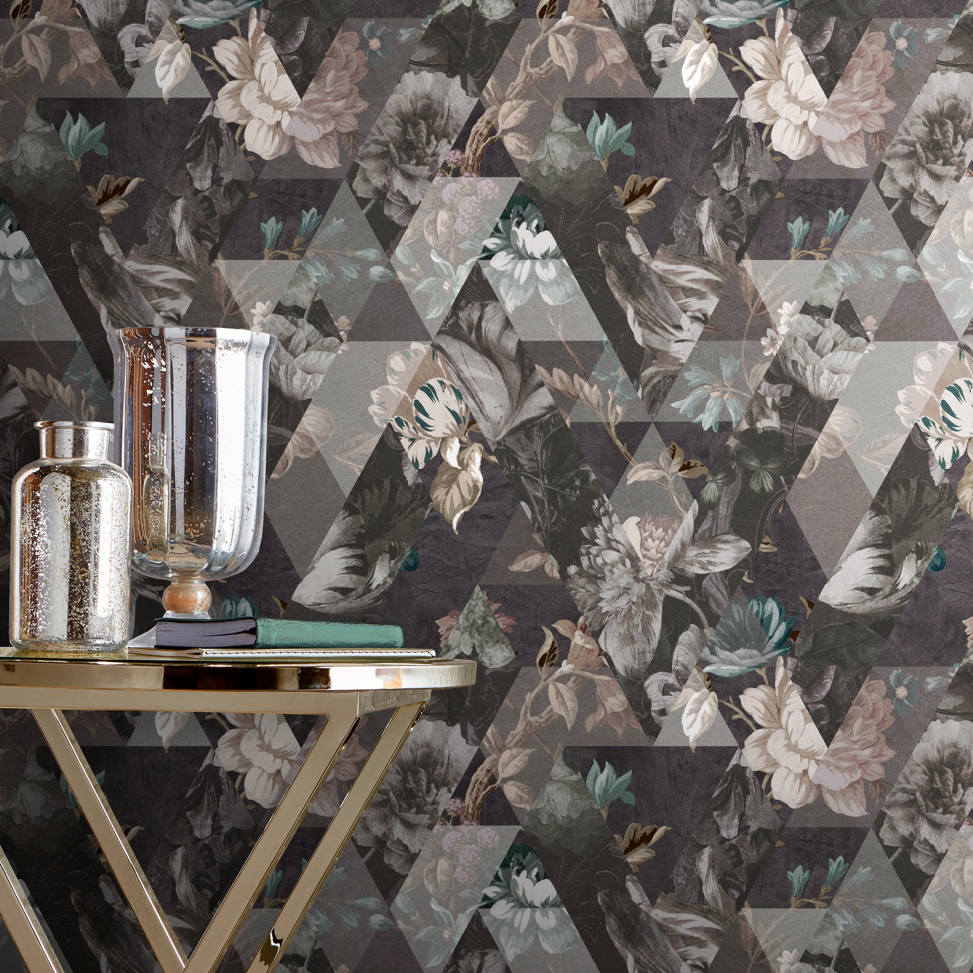 112278 Timepiece Moonstone Curiosity Wallpaper by Graham and Brown