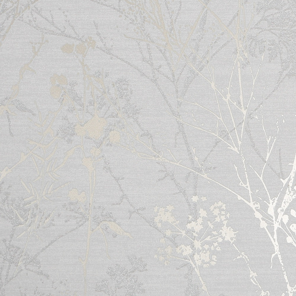 113251 Hedgerow Grey / Rose Gold Superfresco Wallpaper