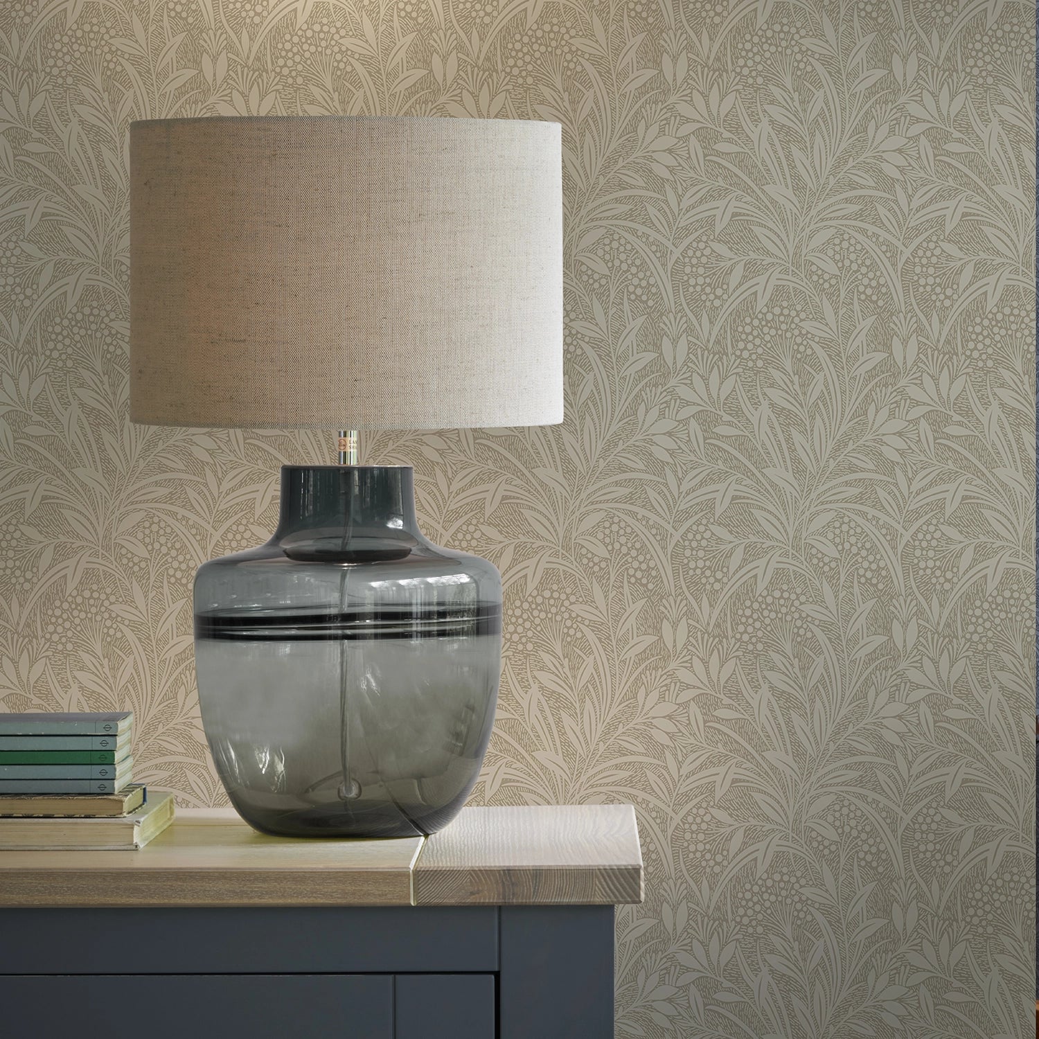 113340 Barley Natural Wallpaper by Laura Ashley