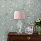 113345 Elderwood Duck Egg Wallpaper by Laura Ashley