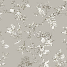 113347 Elderwood Steel Wallpaper by Laura Ashley