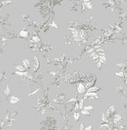 113347 Elderwood Steel Wallpaper by Laura Ashley