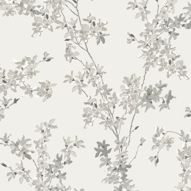 113349 Forsythia Steel Wallpaper by Laura Ashley