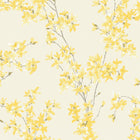 113350 Forsythia Sunshine Wallpaper by Laura Ashley