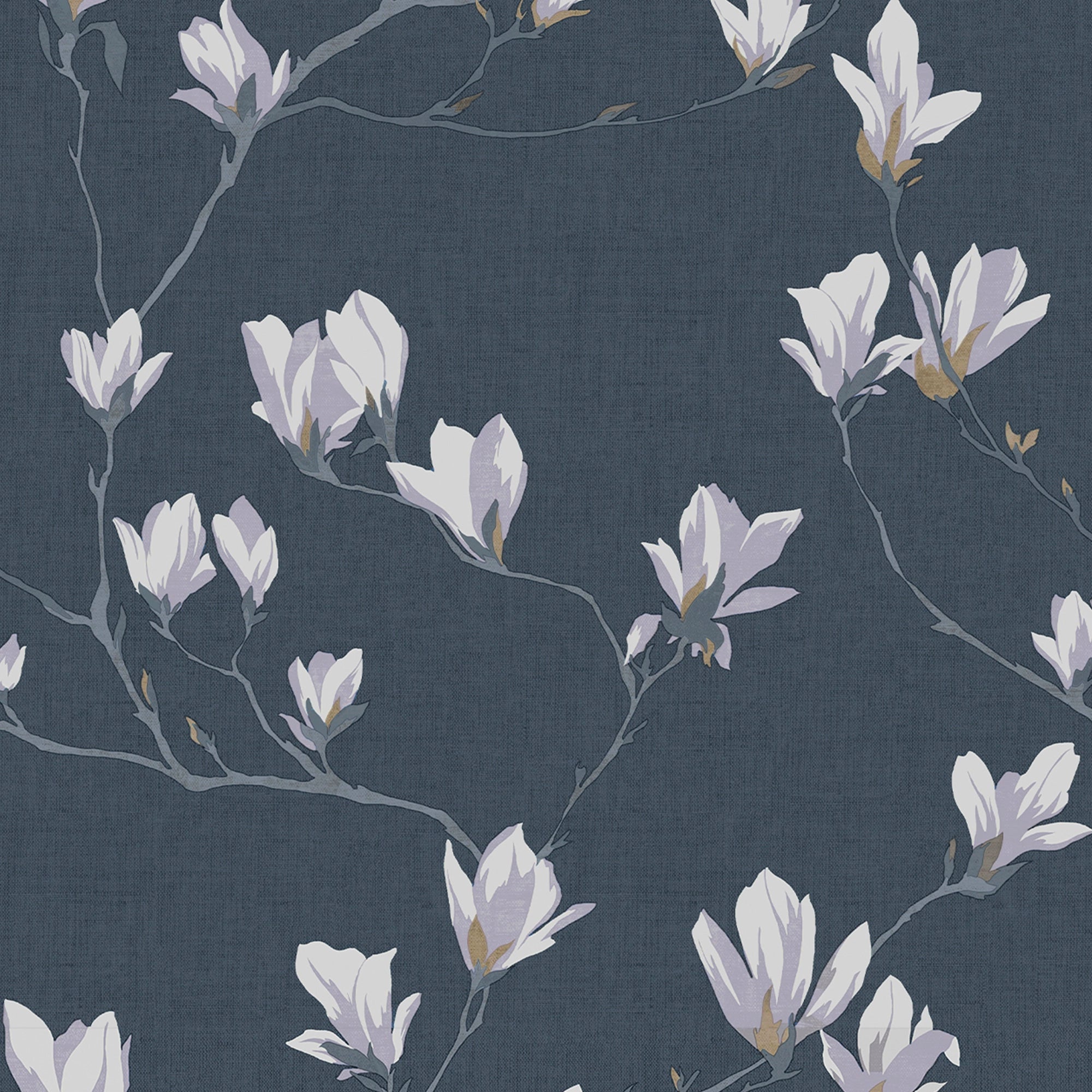 113355 Little Magnolia Dusky Seaspray Wallpaper by Laura Ashley