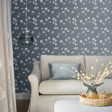 113355 Little Magnolia Dusky Seaspray Wallpaper by Laura Ashley