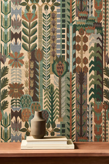 HFUP113356 Kuparr Evergreen/Terracotta Wallpaper by Harlequin