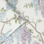 113356 Wisteria Garden Pale Iris Wallpaper by Laura Ashley