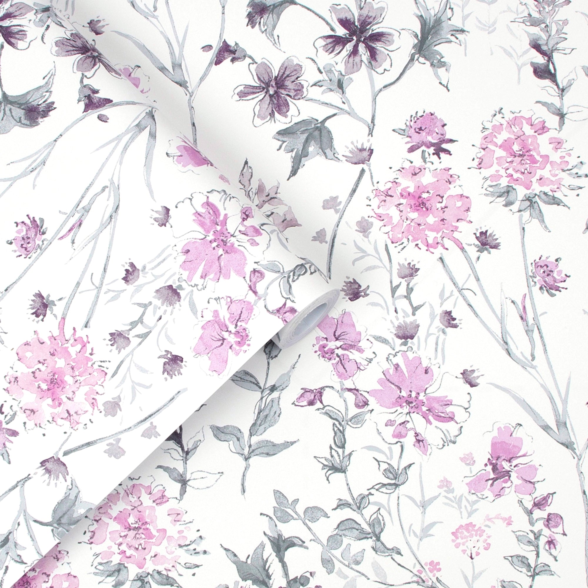 113362 Wild Meadow Iris Wallpaper by Laura Ashley