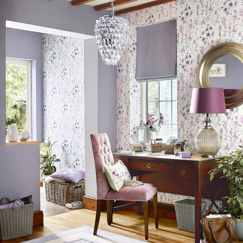 113362 Wild Meadow Iris Wallpaper by Laura Ashley