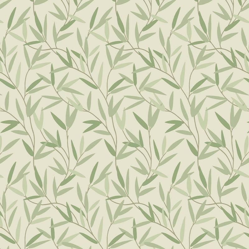 113364 Willow Leaf Hedgerow Wallpaper by Laura Ashley