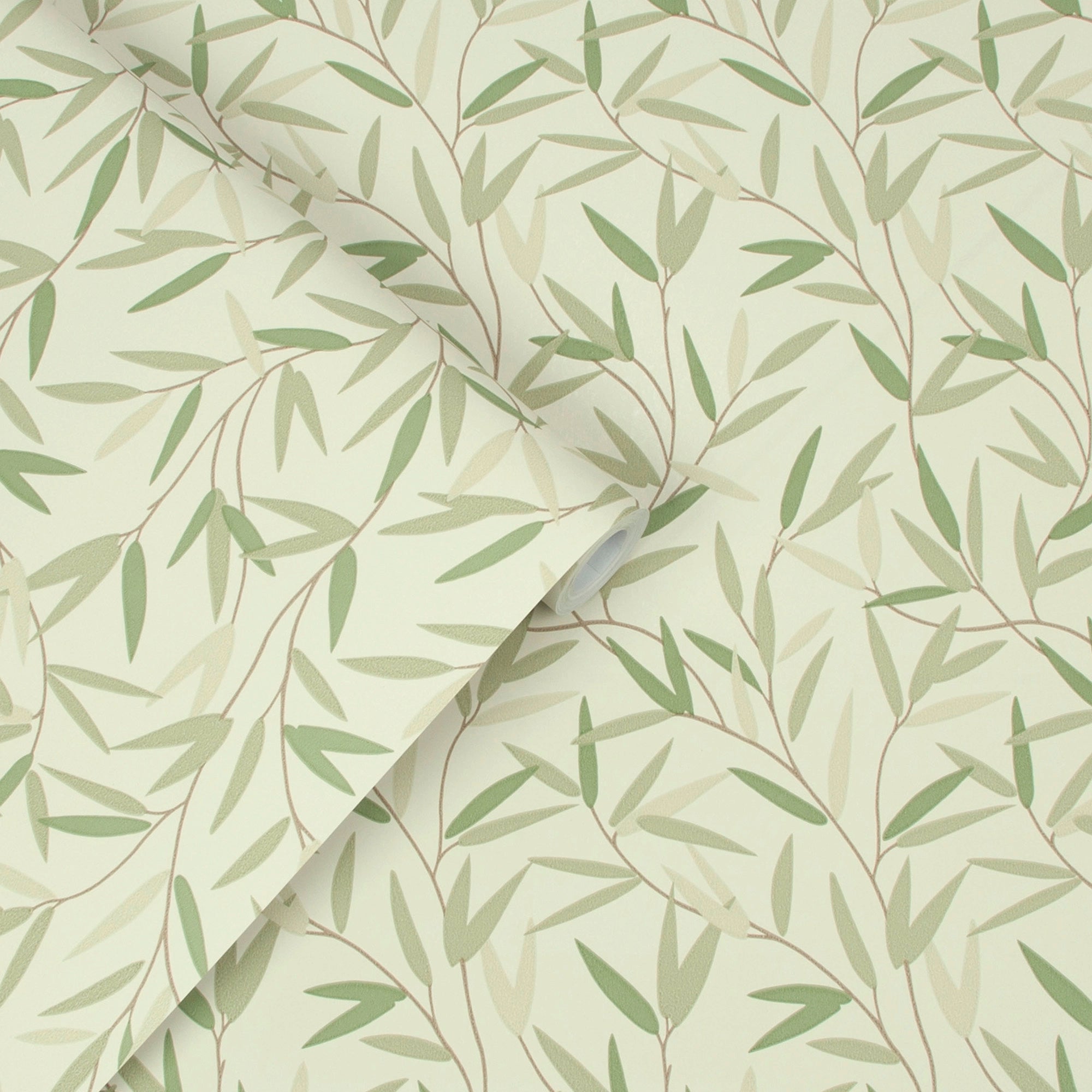 113364 Willow Leaf Hedgerow Wallpaper by Laura Ashley