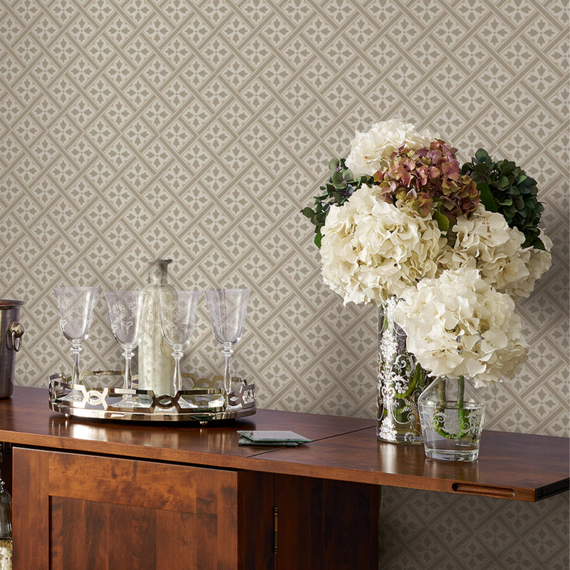 113368 Mr Jones Dove Grey Wallpaper by Laura Ashley