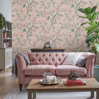 113372 Eglantine Blush Wallpaper by Laura Ashley
