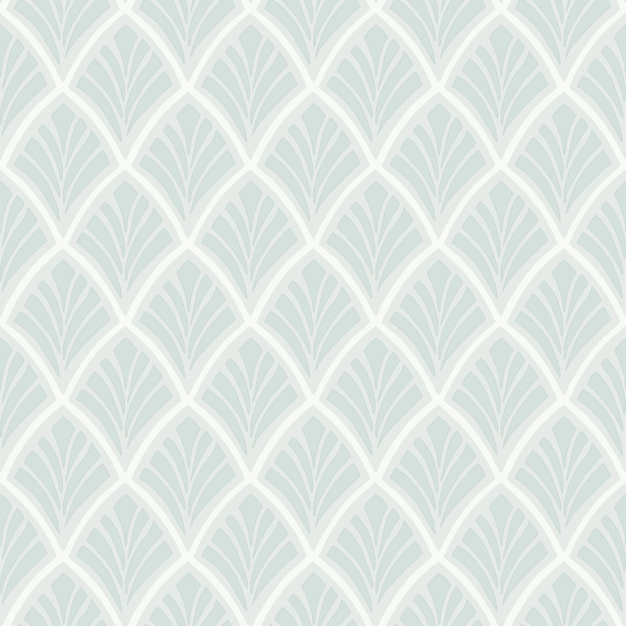 113376 Florin Duck Egg Wallpaper by Laura Ashley