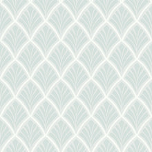 113376 Florin Duck Egg Wallpaper by Laura Ashley
