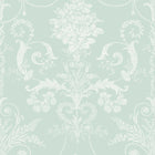 113380 Josette Duck Egg Wallpaper by Laura Ashley