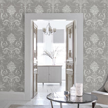 113383 Josette Steel Wallpaper by Laura Ashley