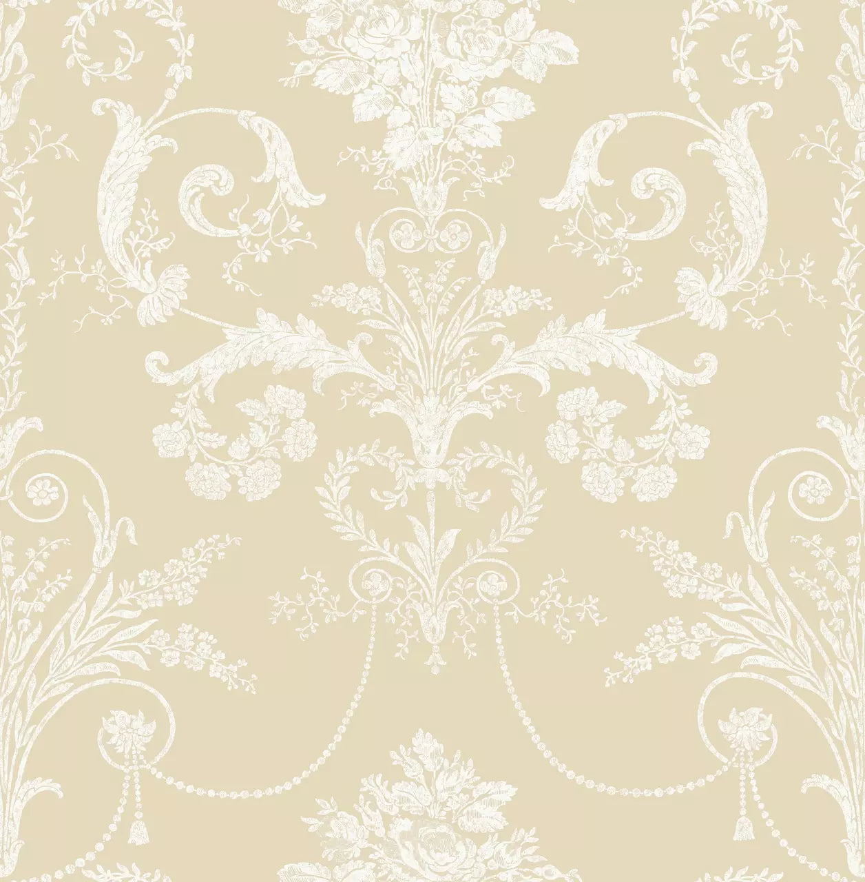 113384 Josette Linen Wallpaper by Laura Ashley
