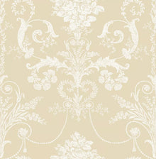 113384 Josette Linen Wallpaper by Laura Ashley