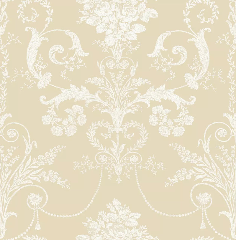 113384 Josette Linen Wallpaper by Laura Ashley