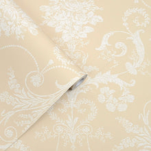 113384 Josette Linen Wallpaper by Laura Ashley