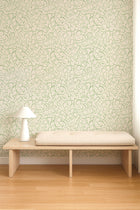 NPOP113388 Flo Swirl Pine Wallpaper by Scion