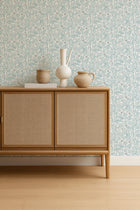 NPOP113390 Dove & Deer Coast Blue Wallpaper by Scion