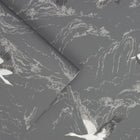 113393 Animalia Dark Steel Wallpaper by Laura Ashley