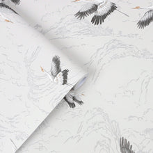 113394 Animalia Silver Wallpaper by Laura Ashley