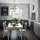 113394 Animalia Silver Wallpaper by Laura Ashley