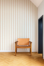 NPOP113397 Harvest Stripe Tangerine Wallpaper by Scion