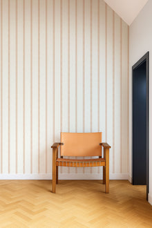 NPOP113397 Harvest Stripe Tangerine Wallpaper by Scion