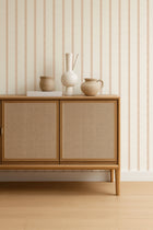 NPOP113397 Harvest Stripe Tangerine Wallpaper by Scion