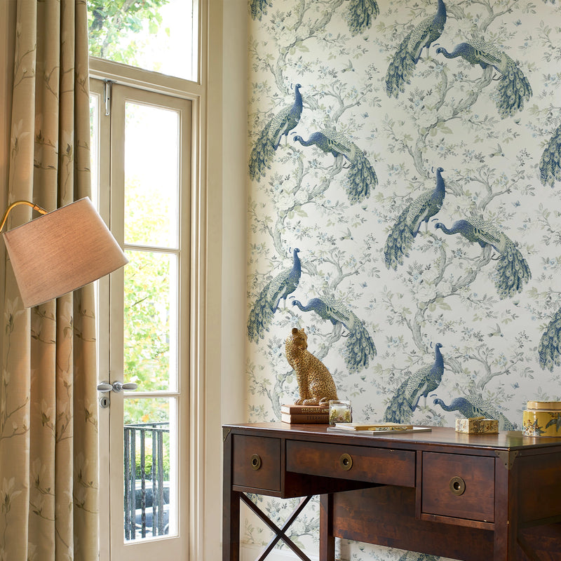 113397 Belvedere Midnight Wallpaper by Laura Ashley