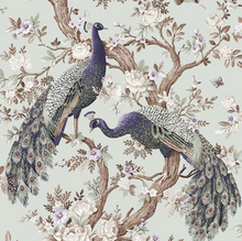 113398 Belvedere Duck Egg Wallpaper by Laura Ashley